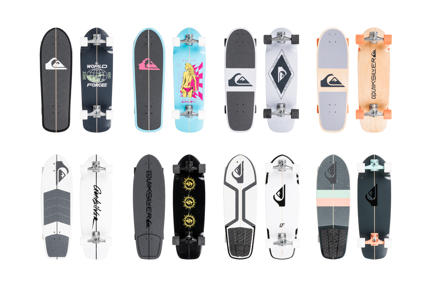 Quiksilver  skateboard surfboard wakeboard windsurf snowboard sticker 500mm 